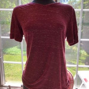 Bella canvas burgundy v neck shirt